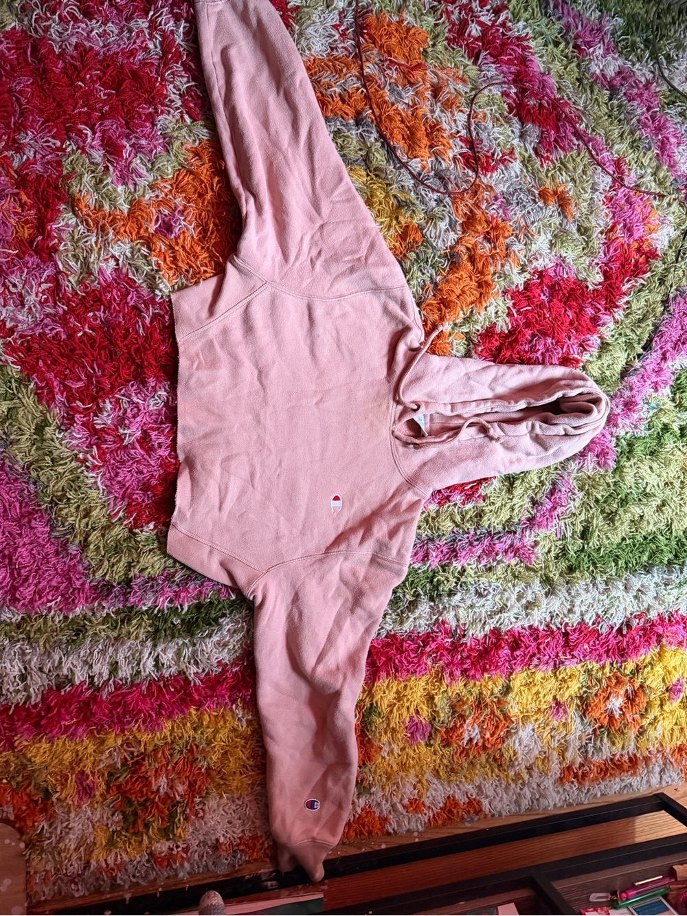 Champion Light Pink Pullover Hoodie